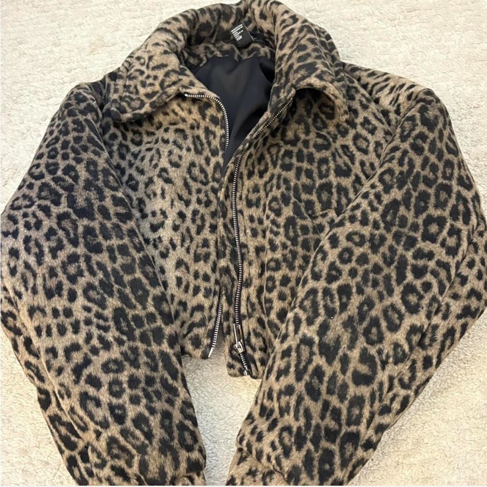 Forever 21 Black and Brown Teddy Jacket